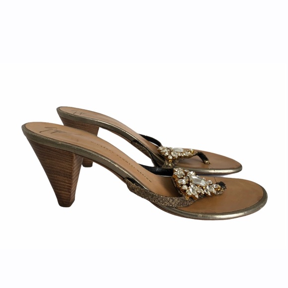 Giuseppe Zanotti Jeweled Design Heeled Thing Sandals Women’s Size 41 EU - Picture 5 of 10